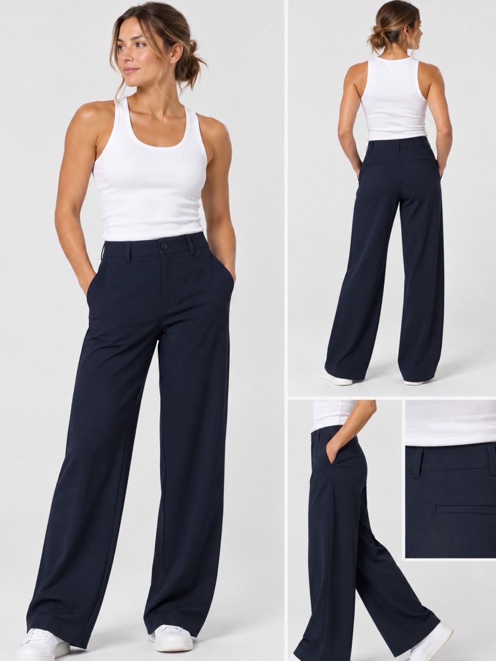Public Rec All Day Pants | Womens 28/30 in Navy Blue